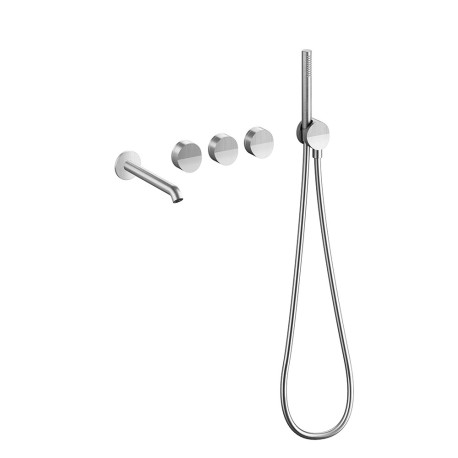 Mélangeur mural bain douche 5 trous Inox Piega - CRISTINA ONDYNA PA16528