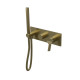 Facade Mitigeur Bain Douche 2 Sorties Piega Or Brosse - CRISTINA ONDYNA PA60296I