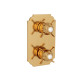 Façade Externe Chambord Laiton Thermostatique 2 Sorties Doré Pvd - CRISTINA ONDYNA XC85256P