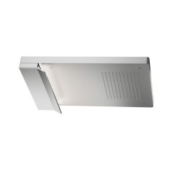 Plafond De Pluie 358X350 Chromotherapie 2 Fonctions Inox Brossé - CRISTINA ONDYNA PD33528 