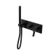 Facade Mitigeur Bain Douche 2 Sorties Piega Chrome Noir Brosse Pvd - CRISTINA ONDYNA PA60275I