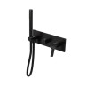 Facade Mitigeur Bain Douche 2 Sorties Piega Chrome Noir Brosse Pvd - CRISTINA ONDYNA PA60275I