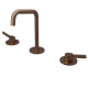 Melangeur Lavabo 3 Trous Piega Or Rose Brosse - CRISTINA ONDYNA PA20534I