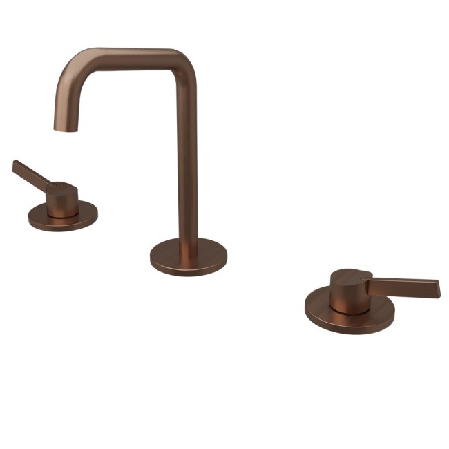 Lavabo Melangeur 3 Trous Piega Or Rose Brosse  - CRISTINA ONDYNA PA20534I 