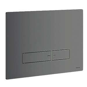 Plaque Pour Wc Suspendu Chrome Noir - CRISTINA ONDYNA AC10072 