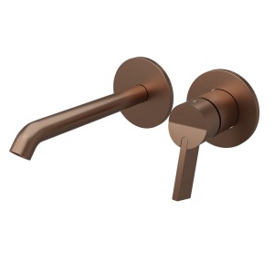 Facade Mitigeur Avec Rosace Piega Or Rose Brosse Pvd - CRISTINA ONDYNA PA25734I 