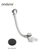 Vidage Baignoire Up and Down Sans Cable 90 Cm avec Siphon Blackmat  - CRISTINA ONDYNA VUP0213