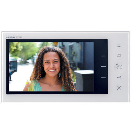 Kit portier Vidéo AIPHONE JVS1F - Ecran 7'' - Platine Encastrée - 130441