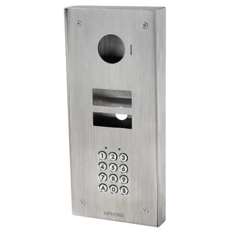 Façade inox saillie KVKS avec clavier 100 codes pour kits vidéo encastrés JV -130447