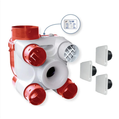 Kit VMC Deco DHU K à sondes thermo-hygrométriques - S&P 603116