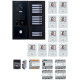 Pack GT vidéo 10 BP programmé avec platine façade noire satin 200462 - AIPHONE GTBV10EB