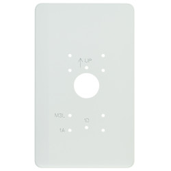 Plaque de propreté largeur 150 mm en PVC blanc pour gt1d, gt1a et gt1m3l - AIPHONE PPAVE 