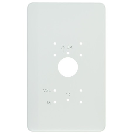 Plaque de propreté largeur 150 mm en PVC blanc pour gt1d, gt1a et gt1m3l - AIPHONE PPAVE 