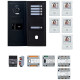 Pack GT vidéo 5 BP programmé avec platine façade noire satin 200457 - AIPHONE GTBV5EB