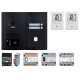 Pack GT vidéo 2 BP programmé avec platine façade noire satin 200454 - AIPHONE GTBV2EB