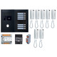 Pack GT audio 7 BP programmé avec platine façade noire satin 200450 - AIPHONE GTBA7EB