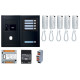 Pack GT audio 5 BP programmé avec platine façade noire satin 200448 - AIPHONE GTBA5EB