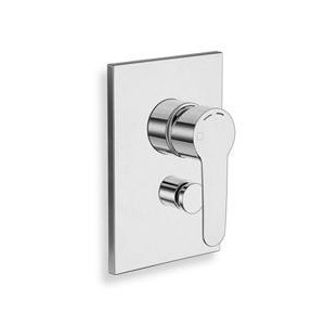 Façade de douche NEW DAY encastrée 2 sorties CHROME - CRISTINA ONDYNA ND64951