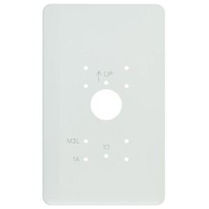 Plaque de propreté largeur 150 mm en PVC blanc pour gt1d, gt1a et gt1m3l - AIPHONE PPAVE 