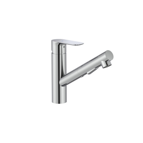 Mitigeur évier monotrou à bec fondu mobile chromé Cala - ROCA A5A806Ec00