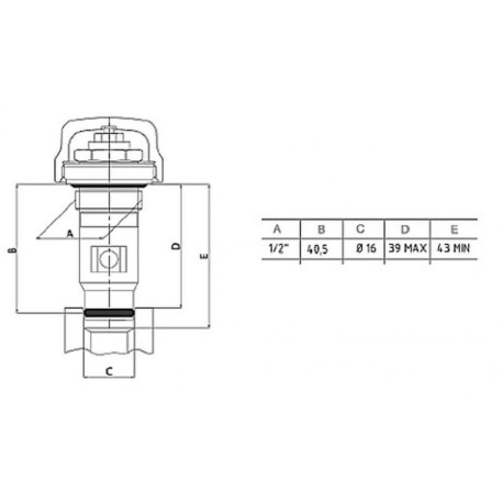 Insert M30 x 1,5 Poletti 2009 - ACOVA 841140