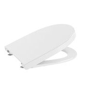 Abattant WC Compact double laqué frein de chute Silencio Blanc MERIDIAN - ROCA A8012AC00B