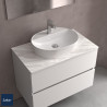 Vasque à poser en porcelaine blanche VARMEGA 515 - SALGAR 24553