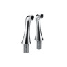 2 colonnettes hautes 130 mm Chrome - CRISTINA ONDYNA CH16051