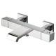 BAIN DOUCHE QUADRI THERMOSTATIQUE + COLONNETTES CARREES 9 CM - CRISTINA ONDYNA QD18551