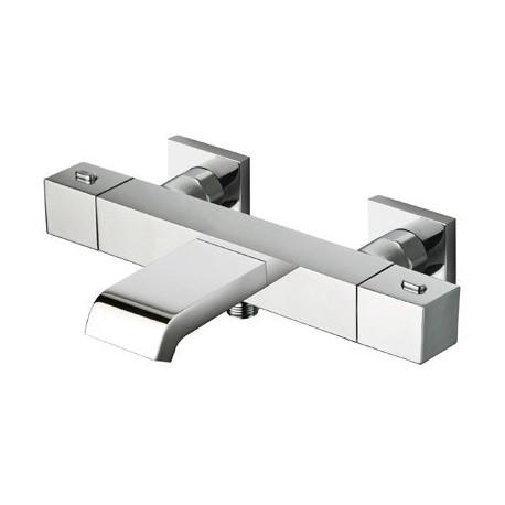 BAIN DOUCHE QUADRI THERMOSTATIQUE + COLONNETTES CARREES 9 CM - CRISTINA ONDYNA QD18551