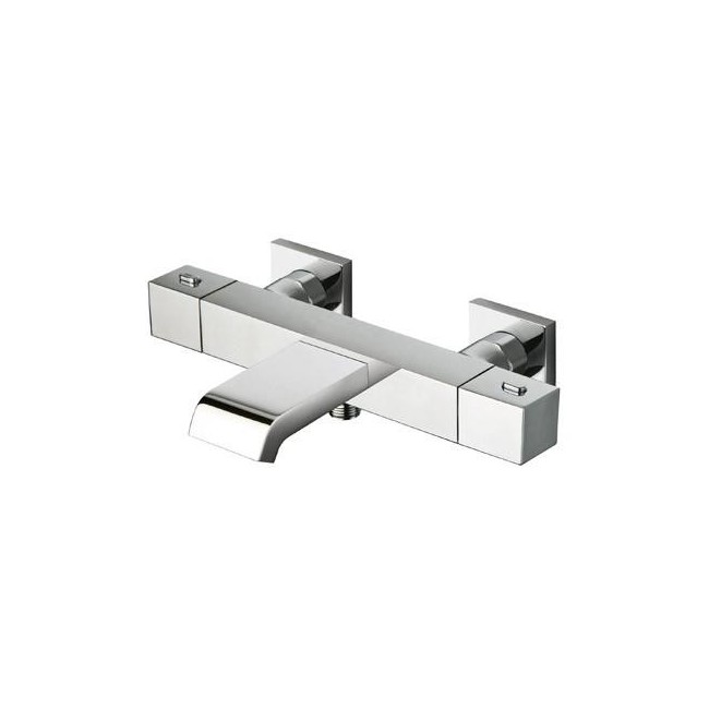 BAIN DOUCHE QUADRI THERMOSTATIQUE + COLONNETTES CARREES 9 CM - CRISTINA ONDYNA QD18551
