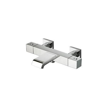 BAIN DOUCHE QUADRI THERMOSTATIQUE + COLONNETTES CARREES 9 CM - CRISTINA ONDYNA QD18551