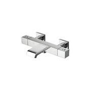 BAIN DOUCHE QUADRI THERMOSTATIQUE + COLONNETTES CARREES 9 CM - CRISTINA ONDYNA QD18551