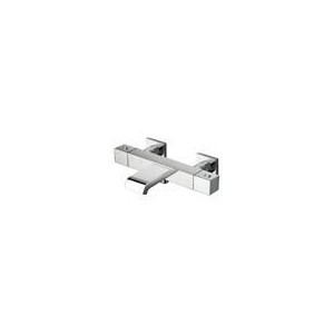 BAIN DOUCHE QUADRI THERMOSTATIQUE + COLONNETTES CARREES 9 CM - CRISTINA ONDYNA QD18551