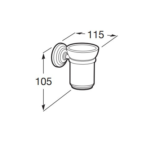 ROCA Carmen Porte-Verre Mural - A817007001