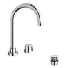 Mitigeur Lavabo Triverde 2 trous Chrome - CRISTINA ONDYNA TV22451