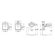 Lavabo Mural 3 Trous Carmen blanc - ROCA A3270A1003