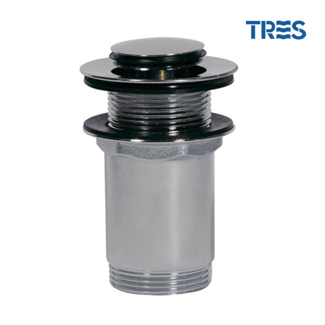 Bonde de lavabo sans trop‑plein  Ø 37 mm CLICK‑CLACK - TRES 13454050