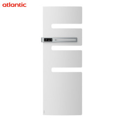 Sèche-serviettes électrique ATLANTIC 1500W (500W+1000W) Mât à gauche SERENIS soufflant