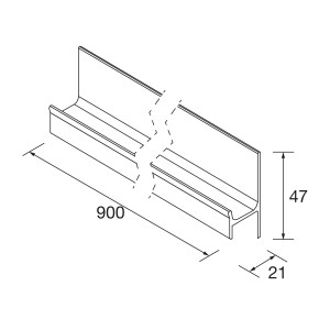 Tiroir Spirit 900 Noir C/T - SALGAR 90996 