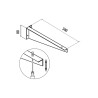 Support réglable pour étagère COMPAKT (2ud) 340 x 80 mm - SALGAR 26197 