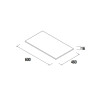 Plan de toilette 600 CHÊNE NATUREL 16 mm - SALGAR 22963 