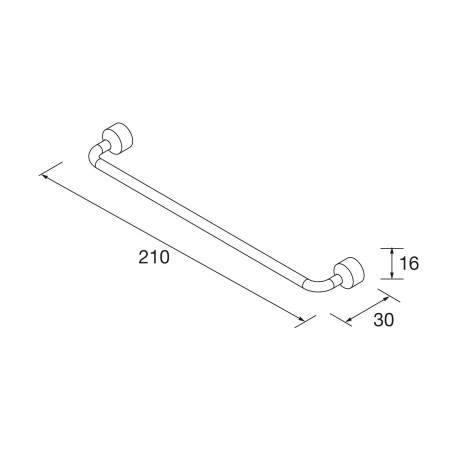 Poign Style 192 Brass - SALGAR 91334 