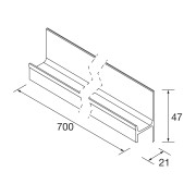 Tiroir Spirit 700 Noir C/T - SALGAR 90990 