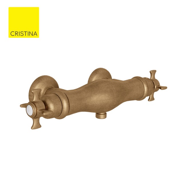 Mélangeur douche thermostatique CHAMBORD Vieux Bronze - CRISTINA ONDYNA CH48192