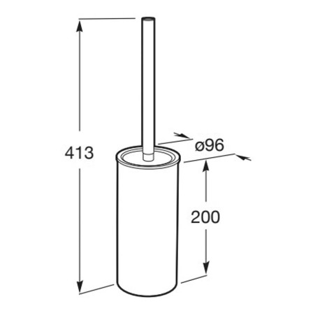 Porte-Balayette A Poser Tempo ROCA - A817038001
