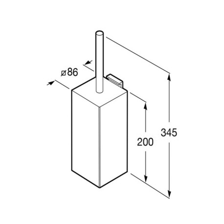 Rubik Porte Balayette Br Chro - ROCA A816851001 