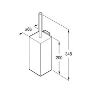 Rubik Porte Balayette Br Chro - ROCA A816851001 