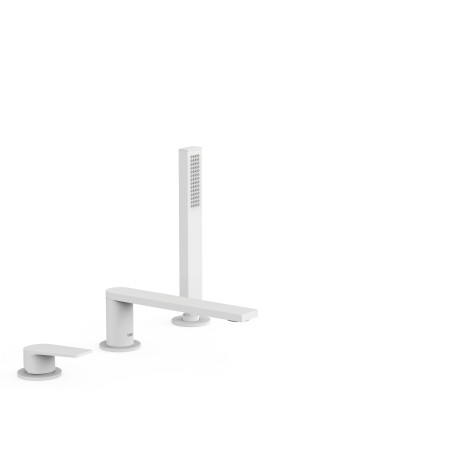 Mitigeur bain d’étagère  avec douchette anticalcaire - TRES 21116101BM Mitigeur bain d’étagère  avec douchette anticalcaire - TR