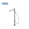 Mitigeur sur pied pour baignoire et douche1 colonne verticale Chrome - TRES 26247005 